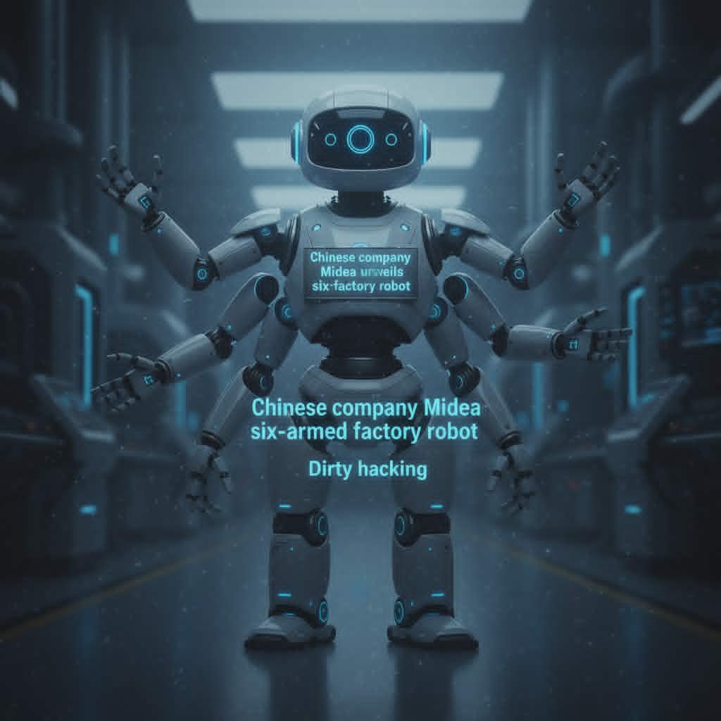 Chinese company Midea unveils six-armed factory robot